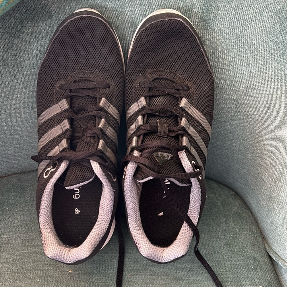 Adidas running shoes.